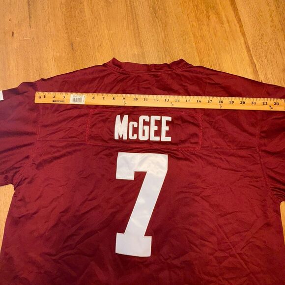 Texas A&M Aggies Jersey Maroon White XXL #7 McGee STITCHED - Picture 8 of 14
